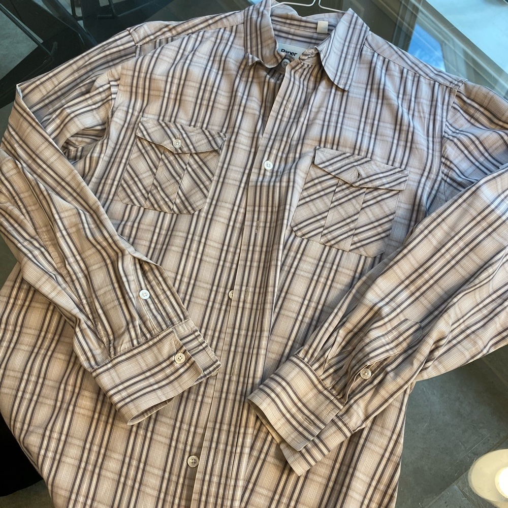Men’s size large casual button down dress shirt. Paper Denim & Cloth brand